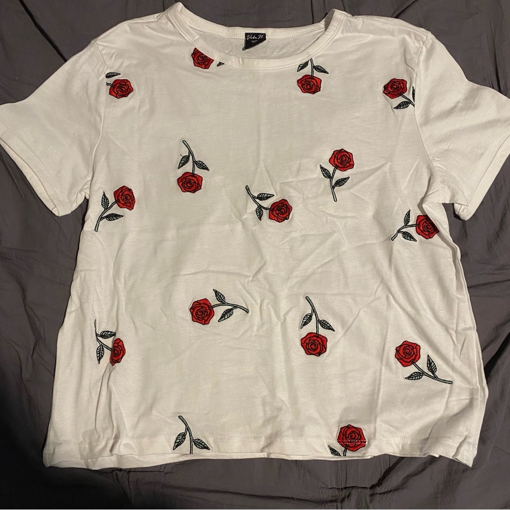 Rose Print Vibe N’ Crop Top